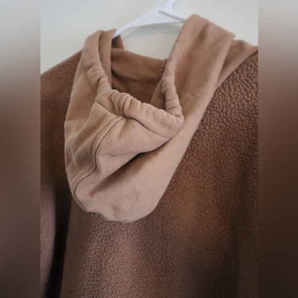 Madewell Teddy Sherpa Hoodie Pullover Sweatshirt - Picture 4 of 5